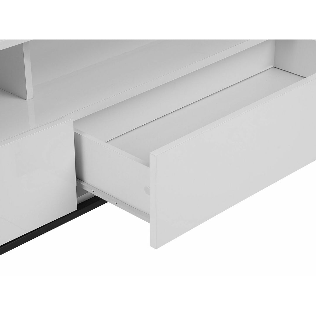 TV Stand LED White Plains