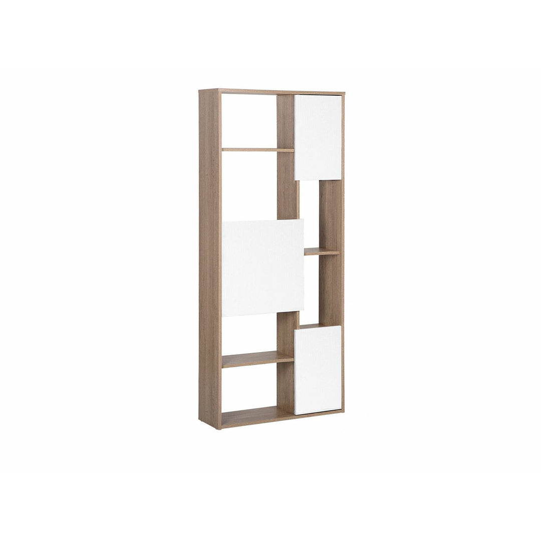 Massena Bookcase Light Wood with White