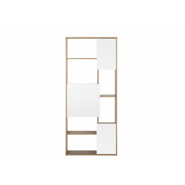 Massena Bookcase Light Wood with White