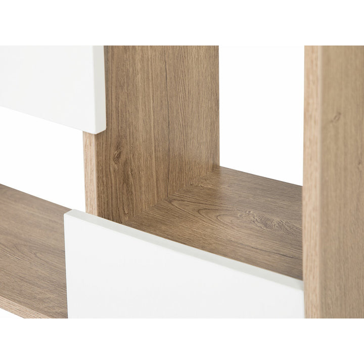 Massena Bookcase Light Wood with White
