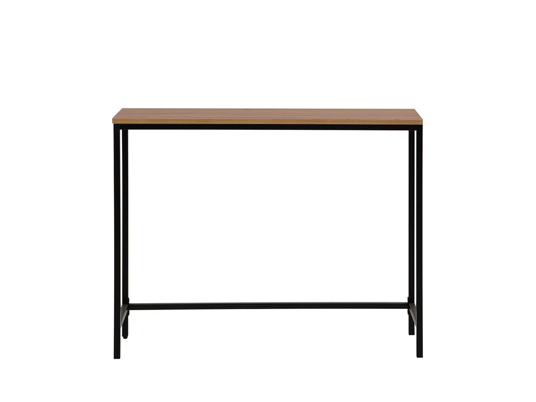 Console Table Dark Wood with Black Frailey