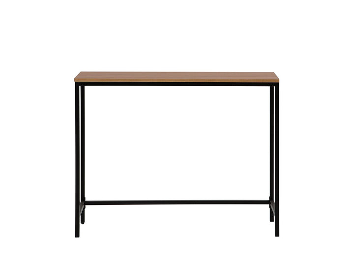 Console Table Dark Wood with Black Frailey
