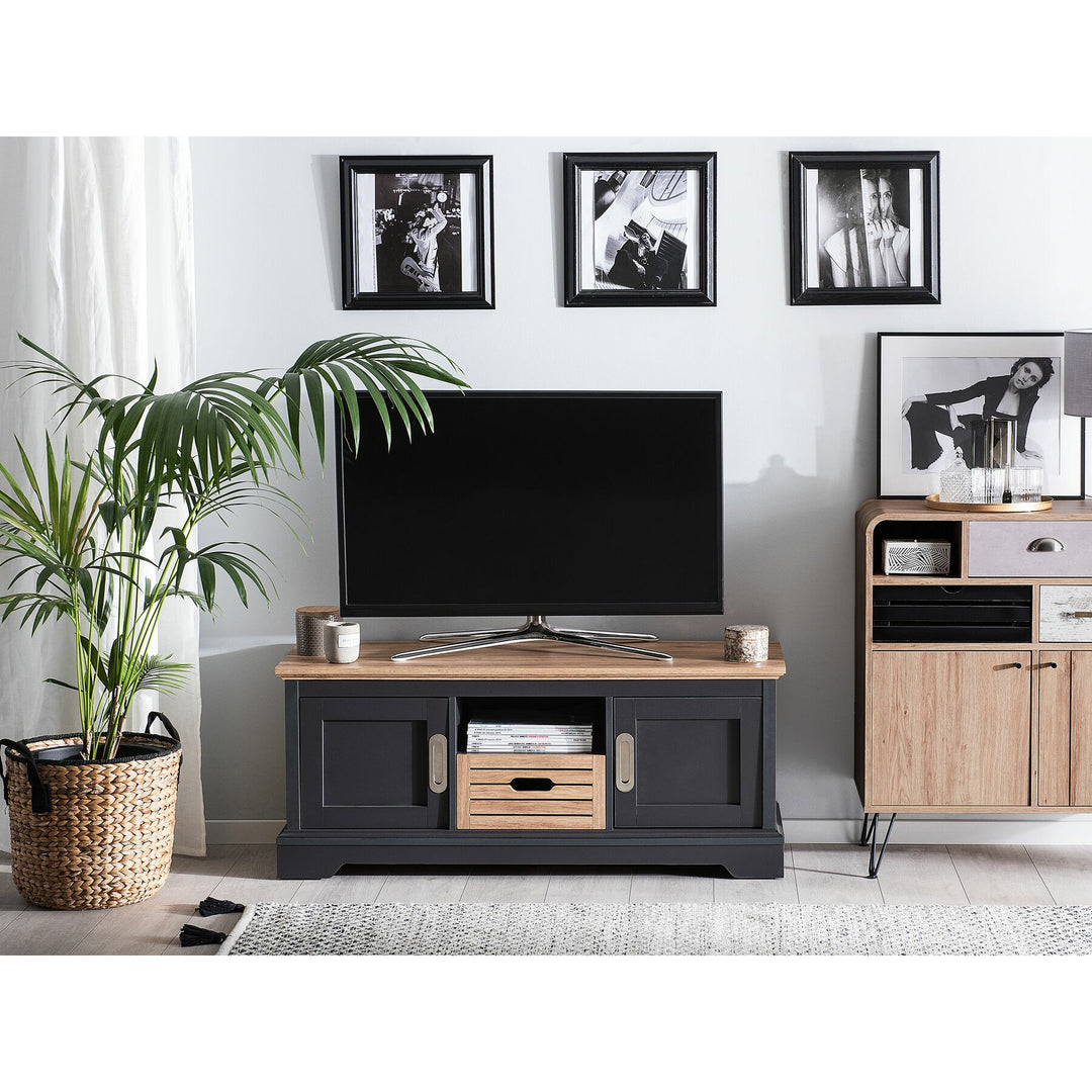 Briella TV Stand Light Wood with Grey