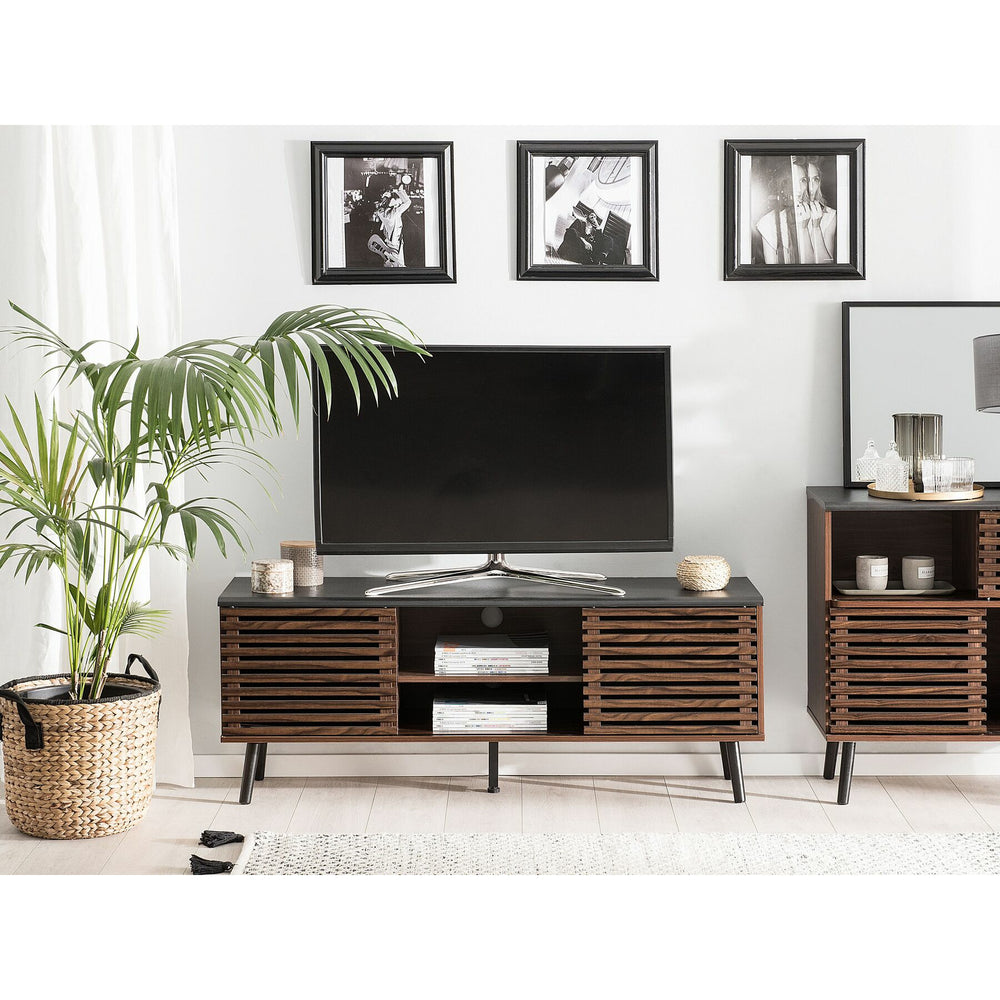 TV Stand Dark Wood PERTH
