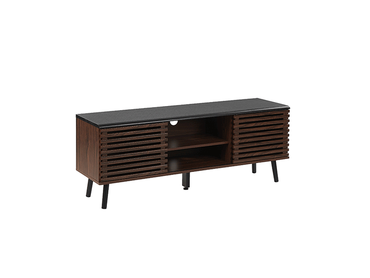 TV Stand Dark Wood Liya