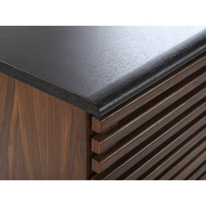 TV Stand Dark Wood Liya