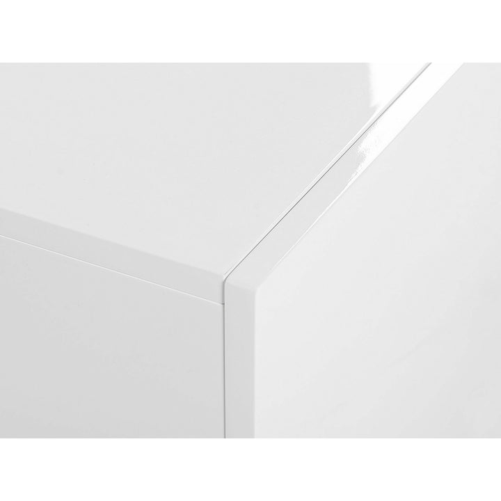 Paulina TV Stand LED Concrete Effect with White