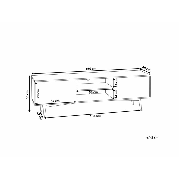 Vansant TV Stand Light Wood