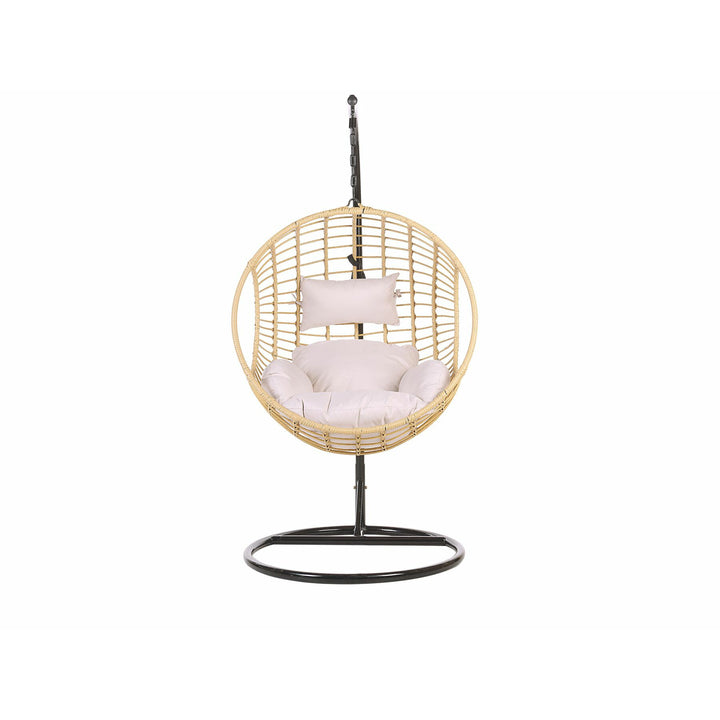 Jamison Rattan Hanging Chair with Stand