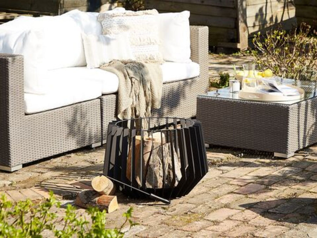 Charcoal Fire Pit Black Ubinas