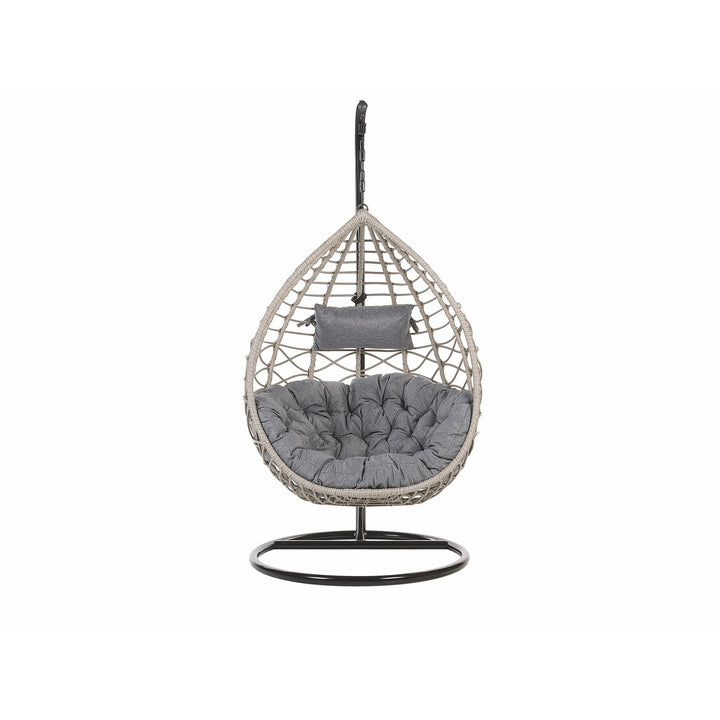 Anner Porch Rattan Hanging Chair with Stand