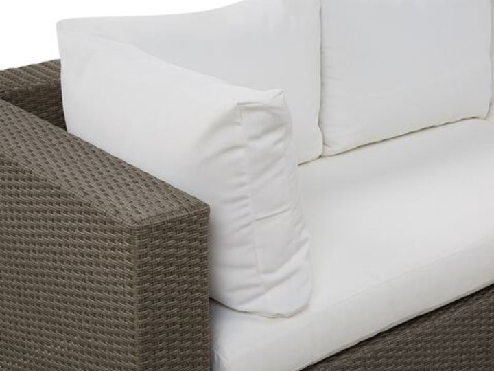 Maestro II 8 Seater PE Rattan Garden Lounge Set Taupe