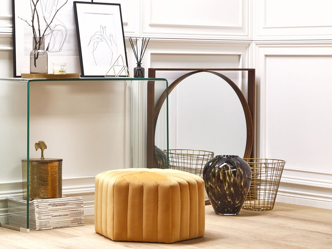 Kendall Glass Console Table Transparent