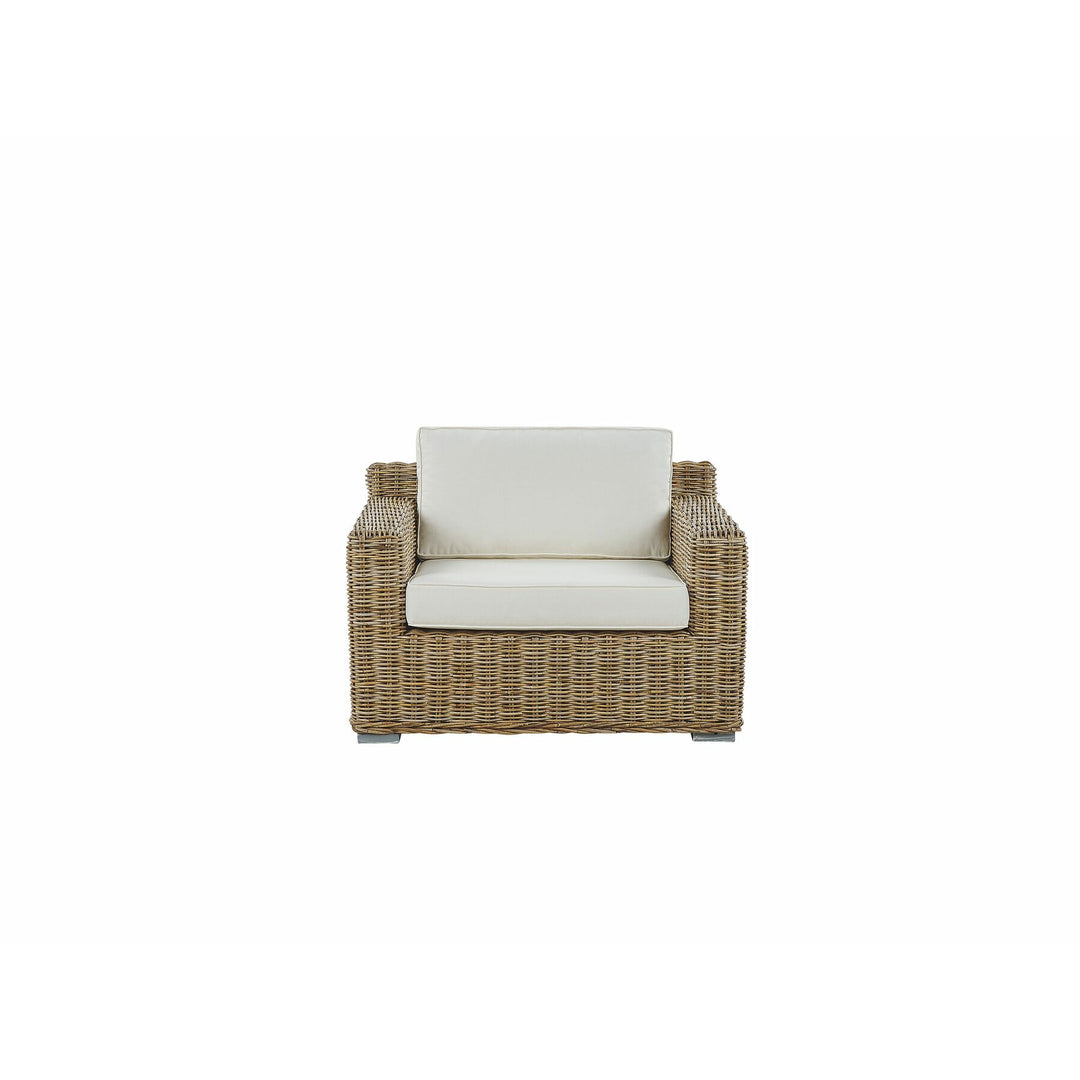 4 Seater Rattan Garden Sofa Set Natural Ardea