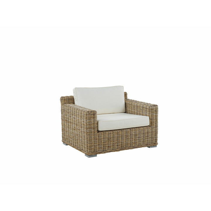 4 Seater Rattan Garden Sofa Set Natural Ardea