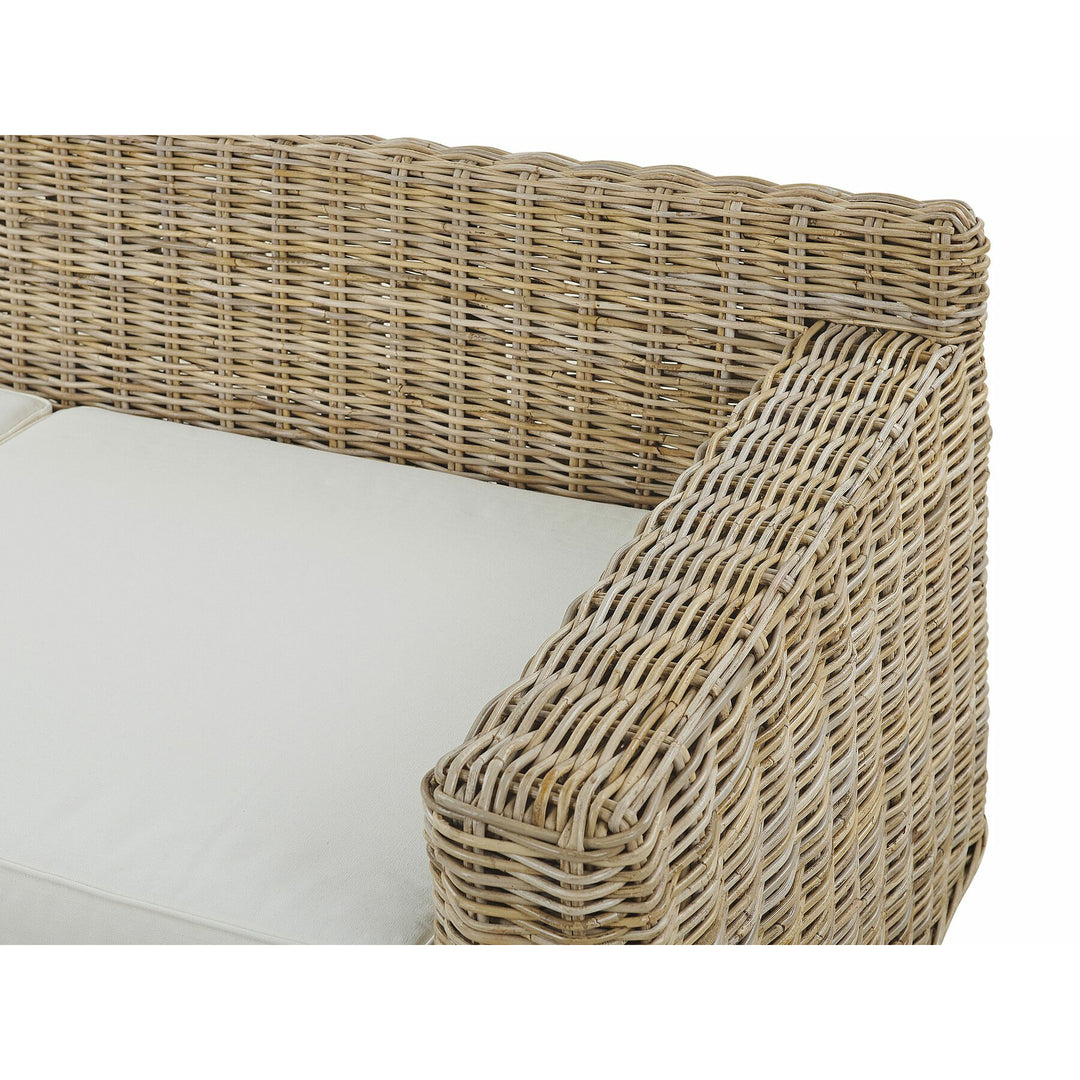 4 Seater Rattan Garden Sofa Set Natural Ardea