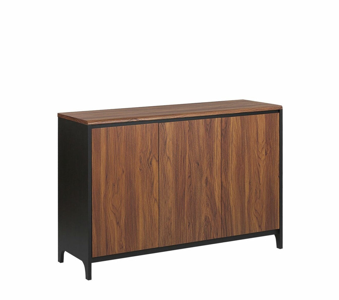 Sideboard Dark Wood with Black Nelon