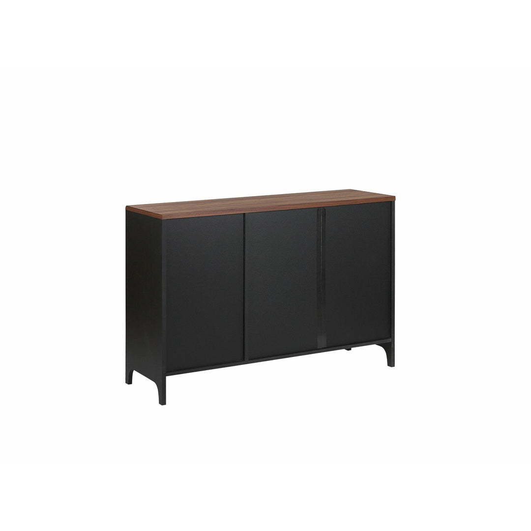 Sideboard Dark Wood with Black Nelon