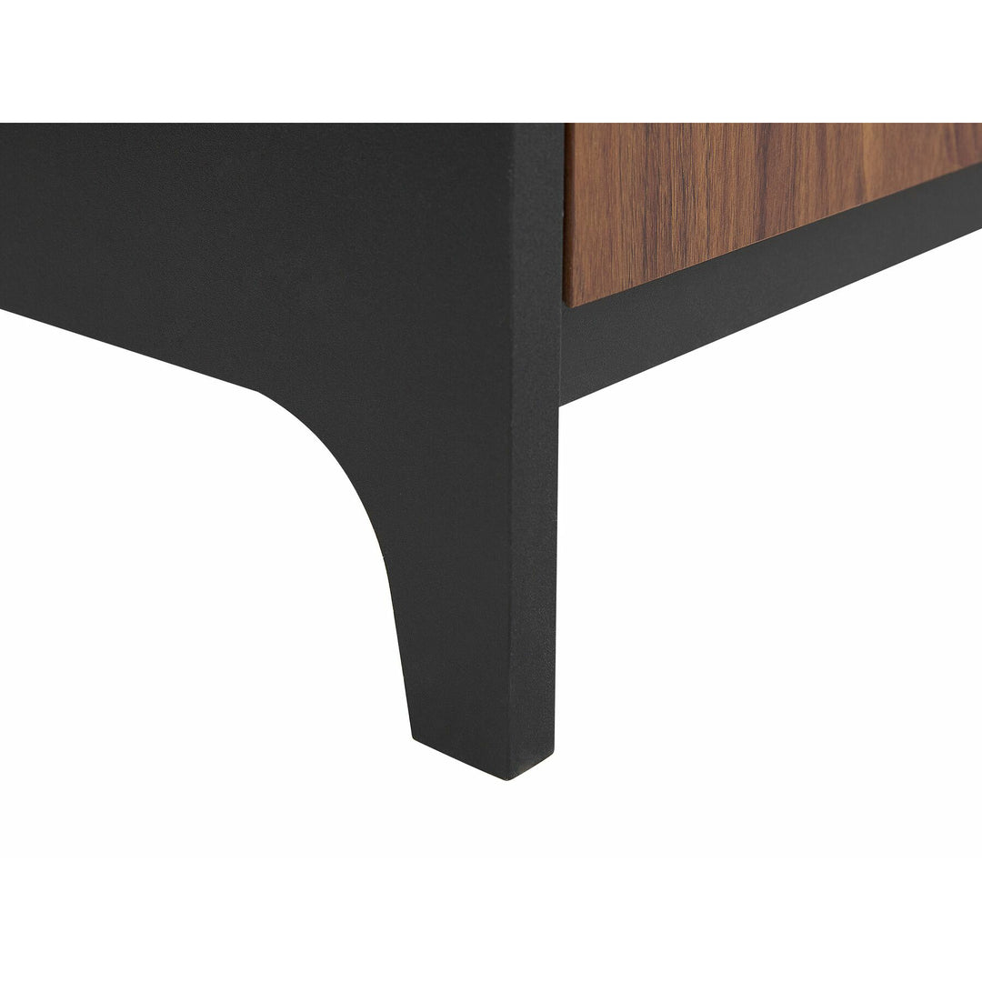 Sideboard Dark Wood with Black Nelon