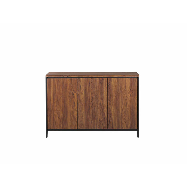 Sideboard Dark Wood with Black Nelon