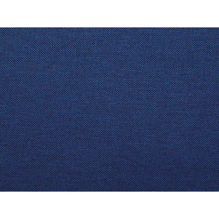 Madena Fabric Sofa with Ottoman Navy Blue
