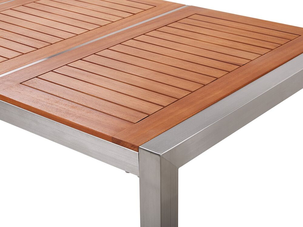 Grosseto 6 Seater Garden Dining Set Eucalyptus Wood Top with Chairs