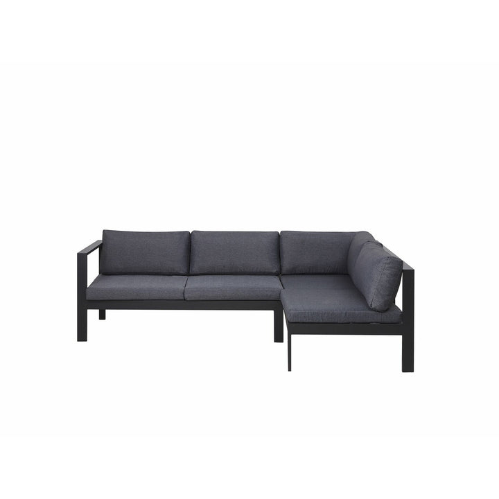 Messina 5 Seater Aluminium Garden Corner Sofa Set Grey