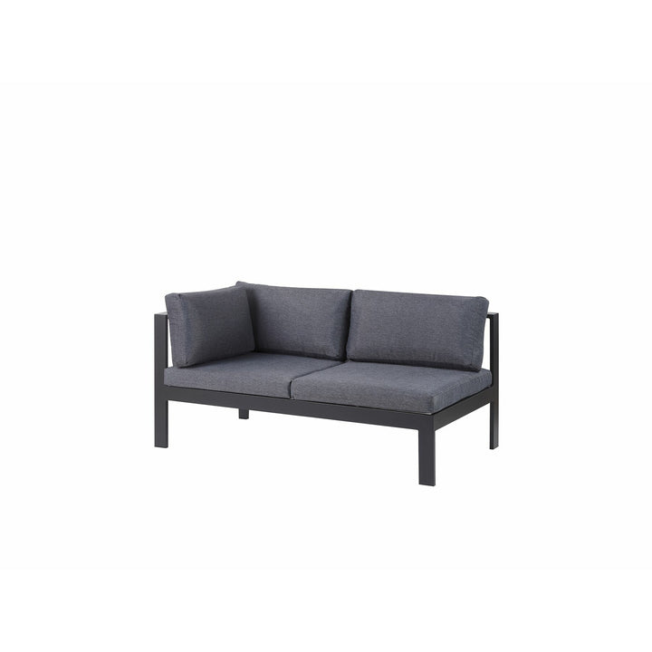 Messina 5 Seater Aluminium Garden Corner Sofa Set Grey