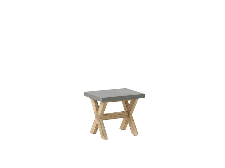 Olbia 8 Seater Concrete Garden Dining Set Benches and Stools Grey
