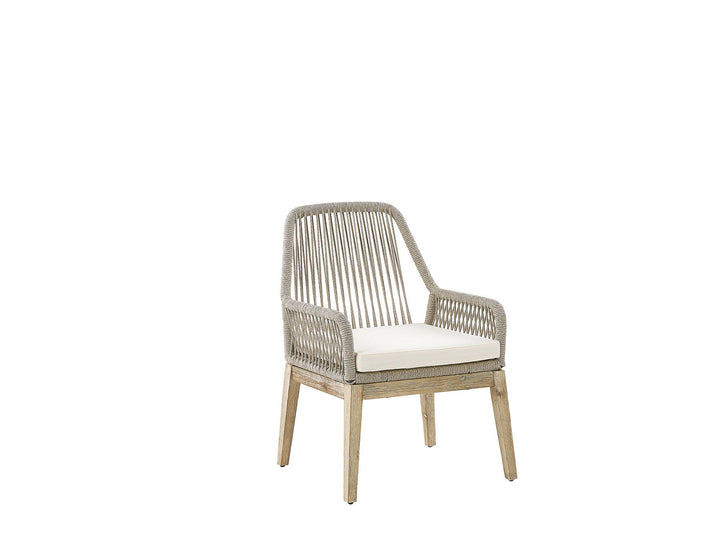 Olbia 6 Seater Concrete Garden Dining Set with Chairs Beige