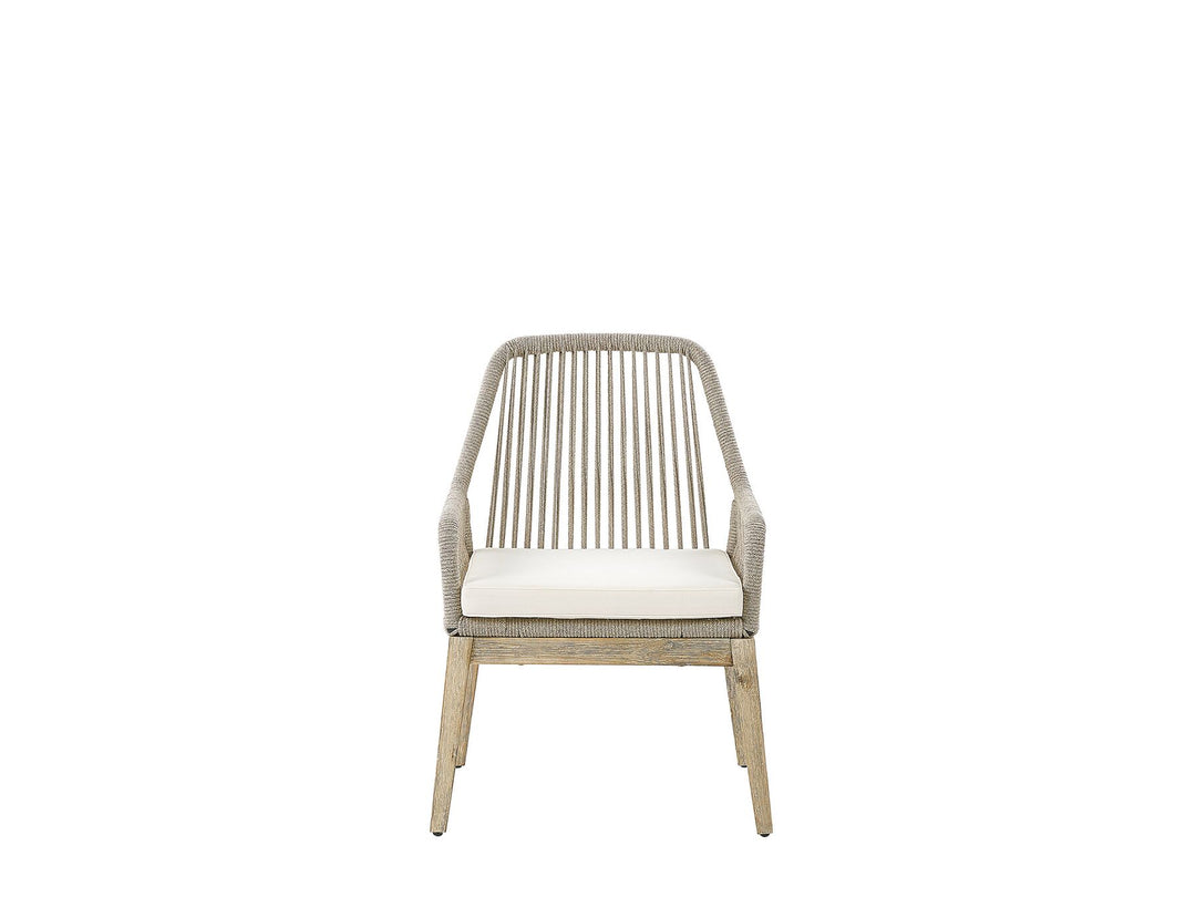 Olbia 6 Seater Concrete Garden Dining Set with Chairs Beige