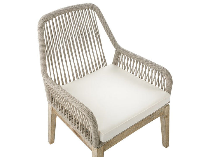 Olbia 6 Seater Concrete Garden Dining Set with Chairs Beige