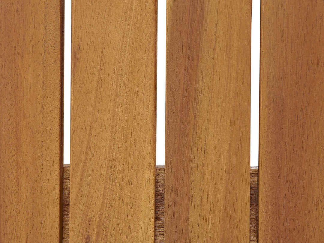 Acacia Wood Garden Bench with Storage 120 cm Light SOVANA