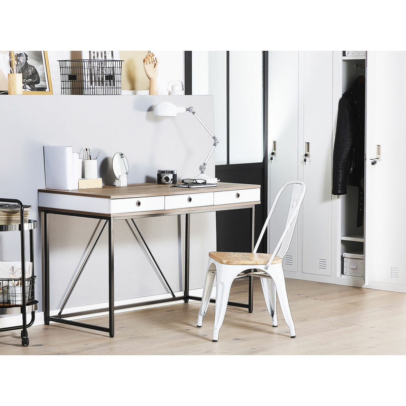 3 Drawer Home Office Desk 120 x 60 cm Hubli Sooxos