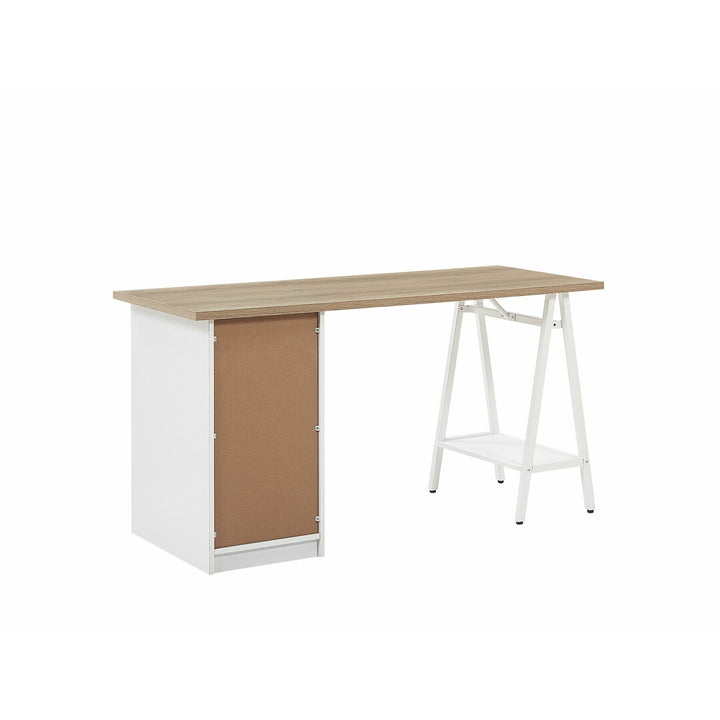 5 Drawer Home Office Desk with Shelf Zamudio