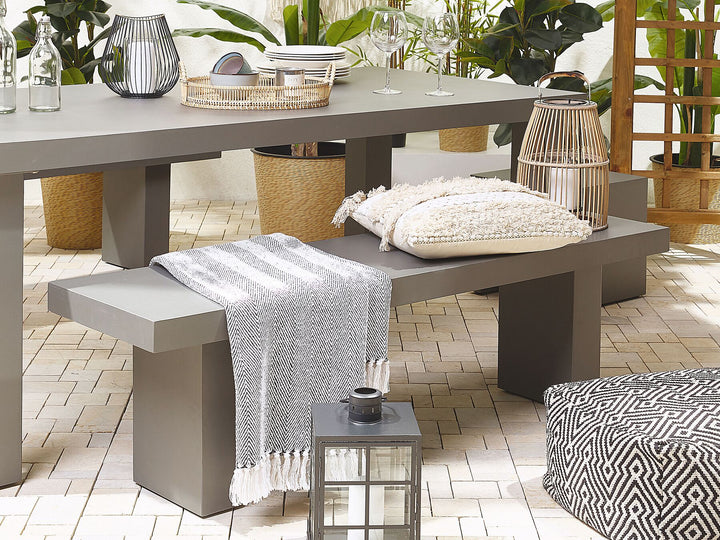 Concrete Outdoor Grey Bench Taranto