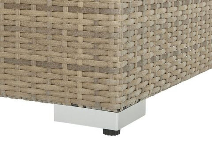 Maestro II 8 Seater PE Rattan Garden Lounge Set Light Brown
