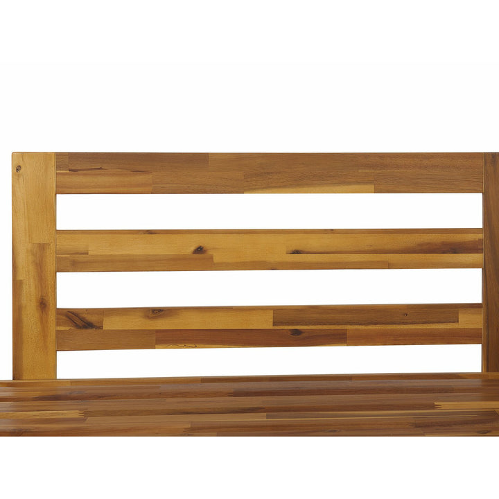 Marettimo Left Hand 5 Seater Acacia Wood Garden Corner Sofa Set White