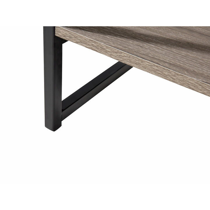 Guadal TV Stand Taupe Wood with Black