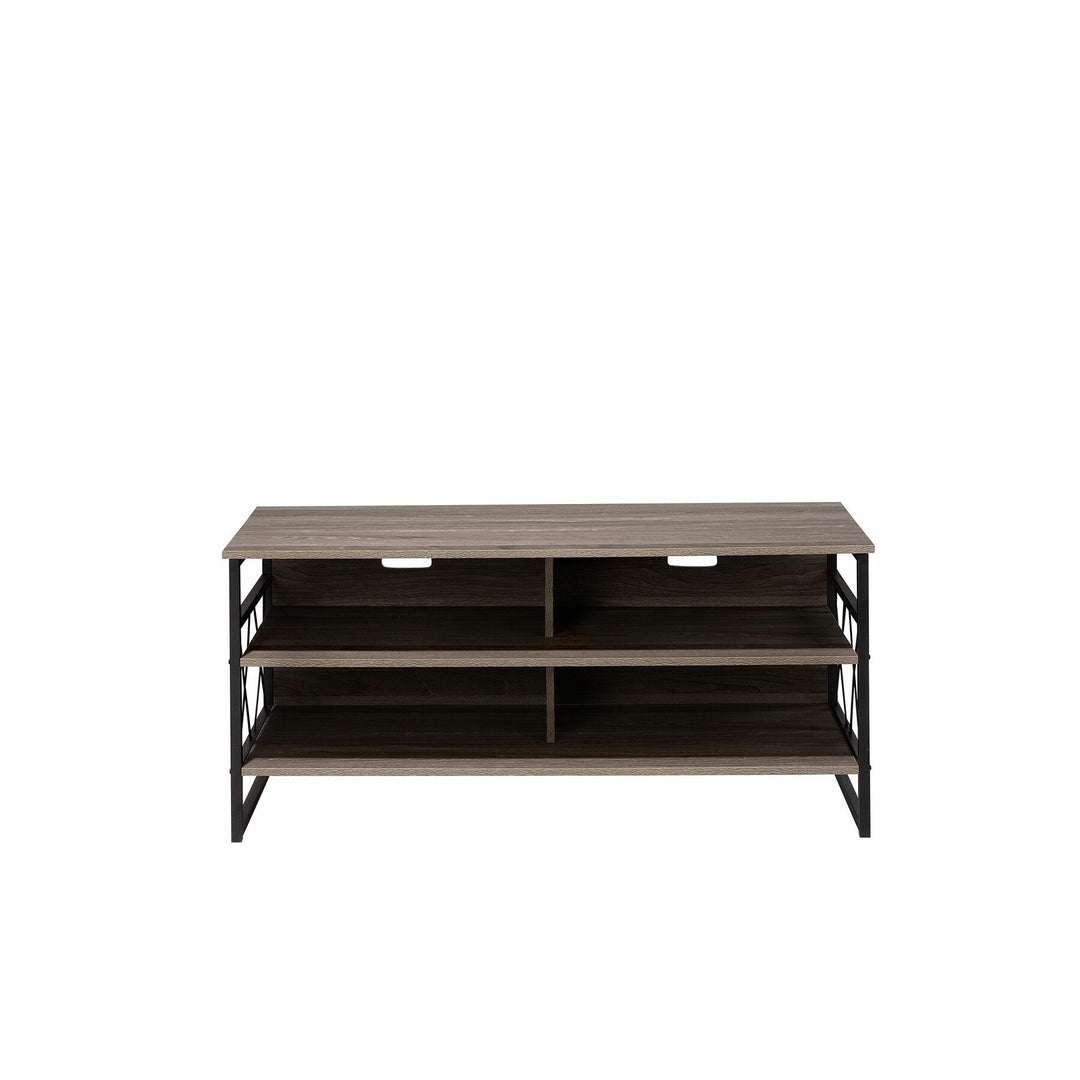 Guadal TV Stand Taupe Wood with Black