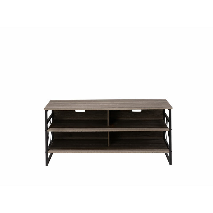 Guadal TV Stand Taupe Wood with Black