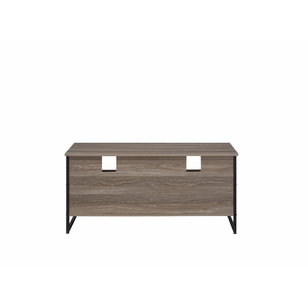 Guadal TV Stand Taupe Wood with Black