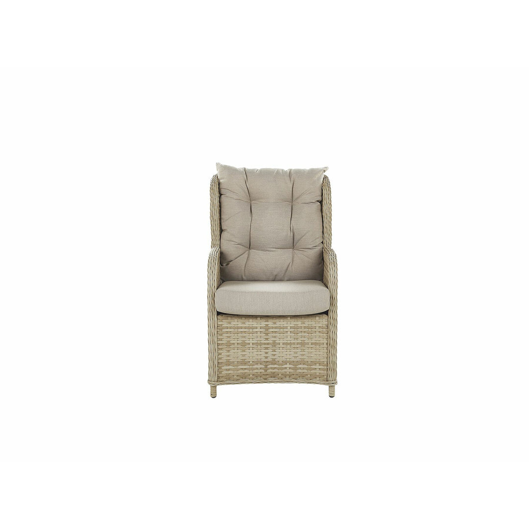Ponza 2 Seater PE Rattan Garden Lounge Set Natural