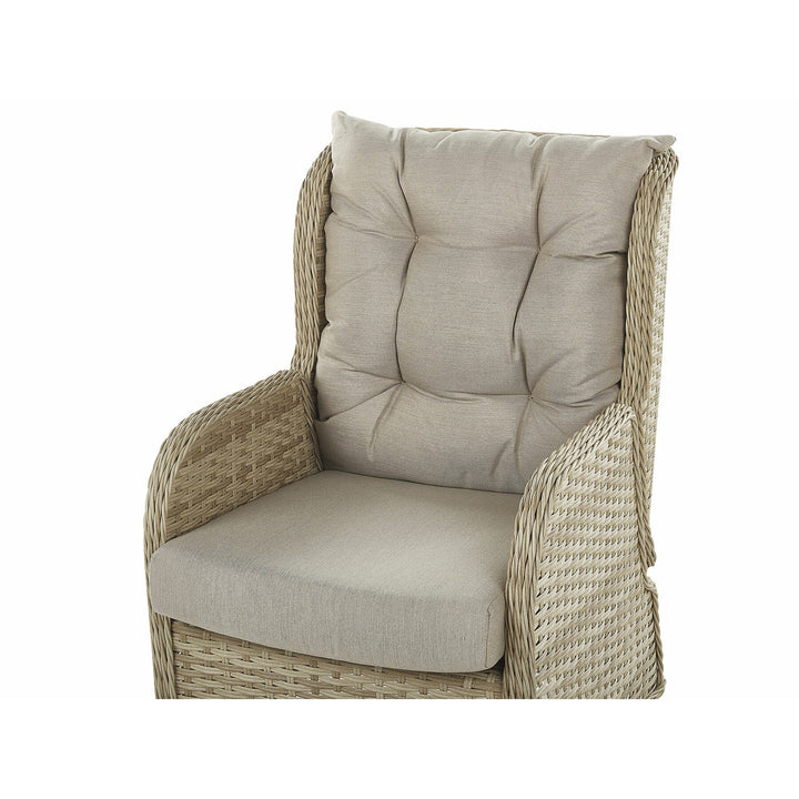 Ponza 2 Seater PE Rattan Garden Lounge Set Natural