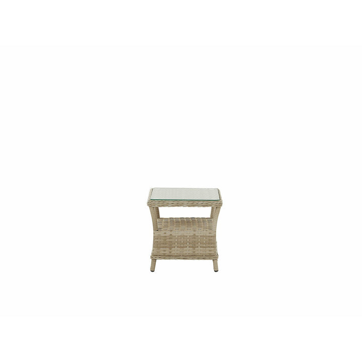 Ponza 2 Seater PE Rattan Garden Lounge Set Natural