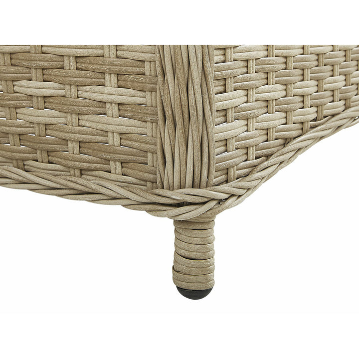 Ponza 2 Seater PE Rattan Garden Lounge Set Natural