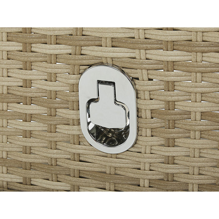 Ponza 2 Seater PE Rattan Garden Lounge Set Natural