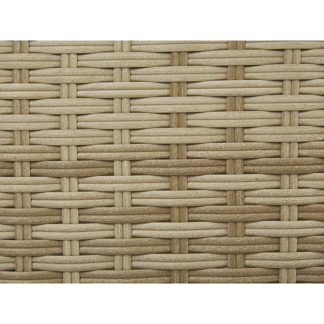 Ponza 2 Seater PE Rattan Garden Lounge Set Natural