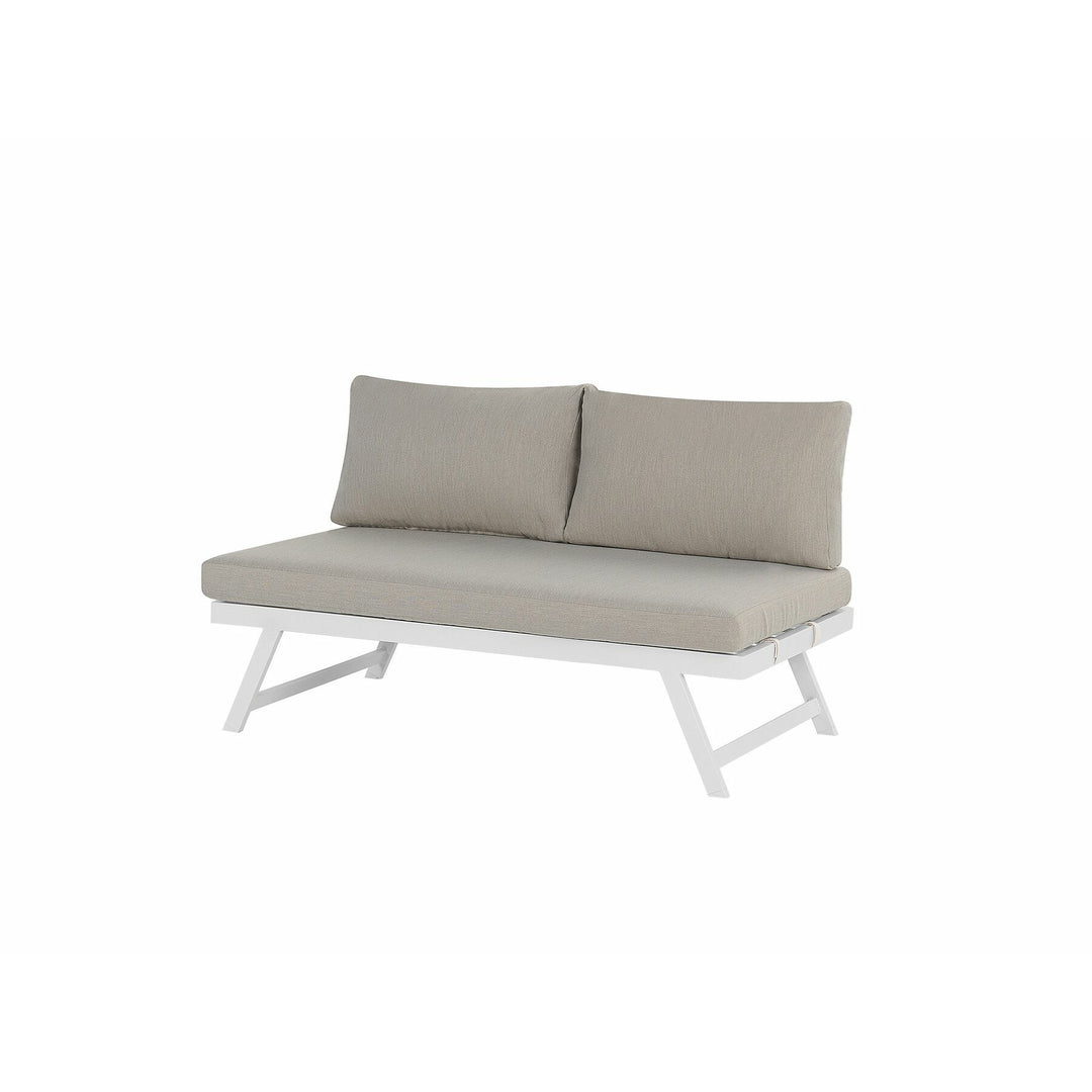 Coccorino 5 Seater Aluminium Garden Corner Sofa Set Taupe