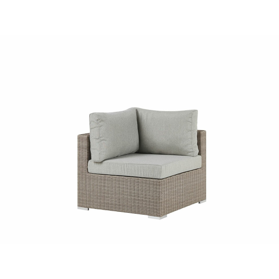 Contare 6 Seater PE Rattan Garden Lounge Set Taupe